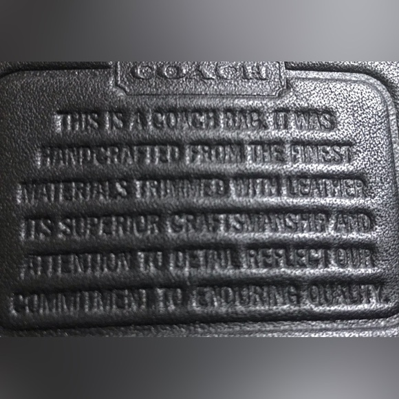 NWOT COACH Purse Satchel W/ 2 Arm Straps & 1 Shoulder Reinforced For Versatility - Picture 12 of 12